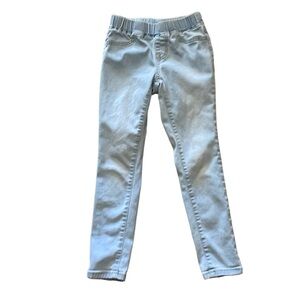 CAT & JACK UGC Girls Size 7 Light Blue Jean Leggings Pull on elastic waist 👖